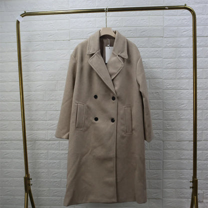 UNIZERA 2023 Autumn/Winter New Women's Wear New Fashion Casual Versatile Soft Loose Long Coat Coat